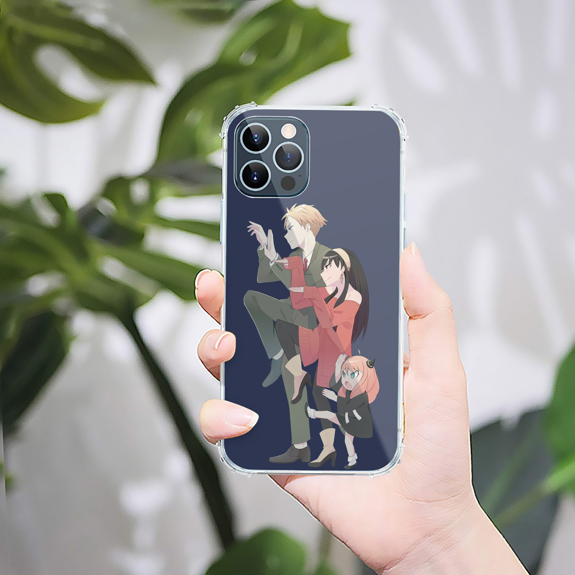 （画像用） SPY×FAMILY间谍家家酒 【iPhone 12シリーズ対応】透明スマホケース（クリアソフトケース）